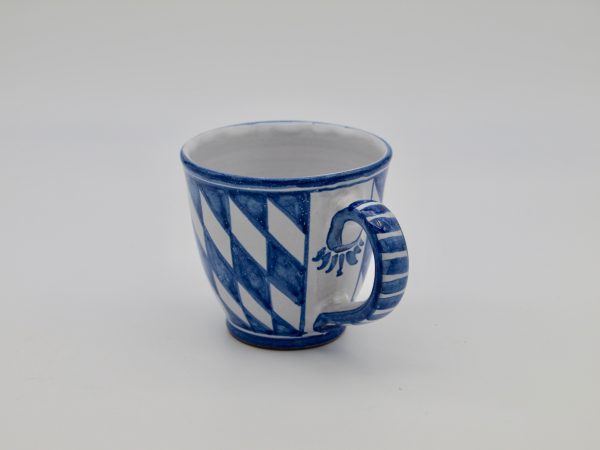 Rautentasse blau-weiss