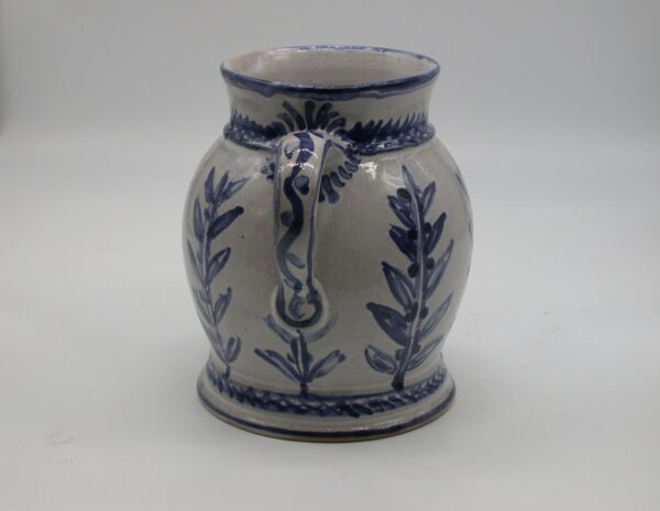 Vase mit groben blauem Lorbeermuster – Bild 3