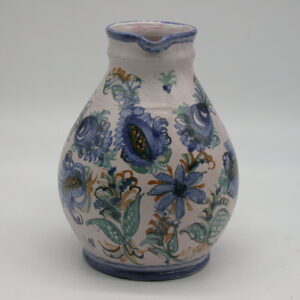 Vase (Krug) mit großem blauen Blütenmuster
