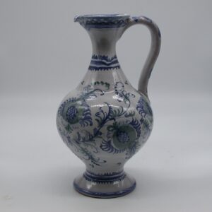 Krug mit dünnen Hals, großes Blumen-Muster