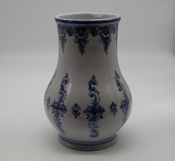Vase blau mit breitem Hals – Bild 2