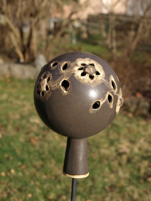 Rosenkugel durchstochen braun – Bild 2