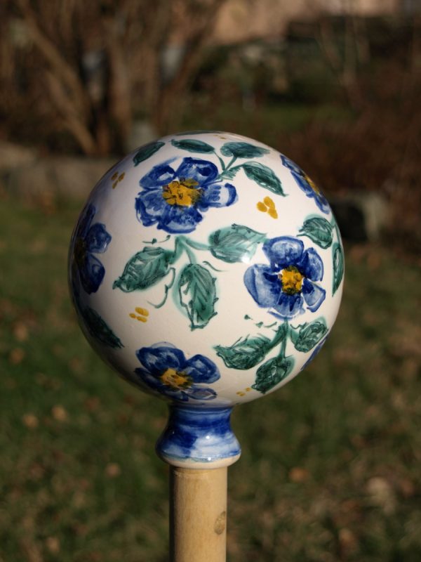 Rosenkugel blaue Blume – Bild 2