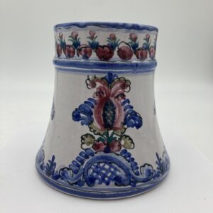Bierkrug Florales Dekor Blau