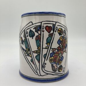 Bierkrug Spielkarten Blau
