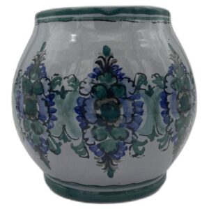 Bauchiger Bierkrug Blau-Grün