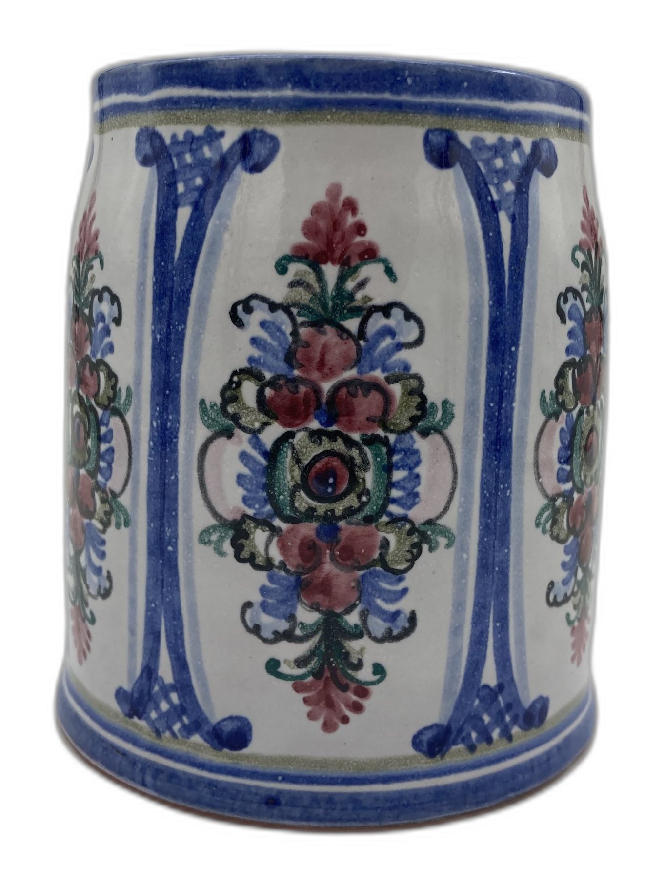 Bierkrug Preiselbeermuster Blau