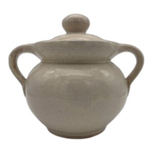 Handgefertigter Knoblauchtopf mit Deckel