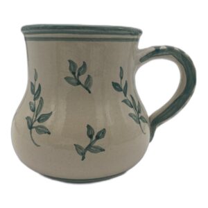 Bauchige Tasse Zweige Gr&uuml;n