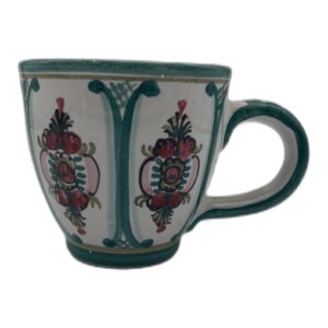 Tasse Landhaus Grün Preiselbeermuster