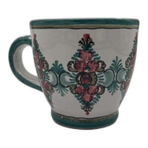 Tasse Landhaus Blüten grün